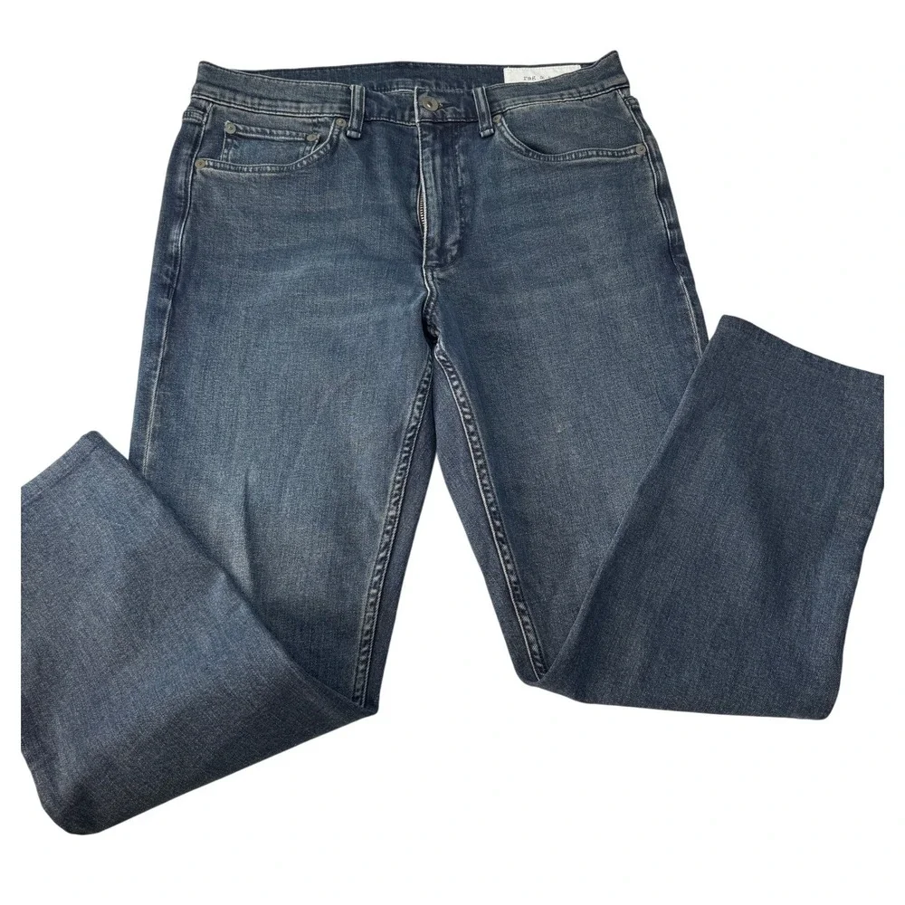 Rag‎ & Bone Fit 2 Slim Jeans Blue Denim MED23F1223FFSH Mens 32x27
